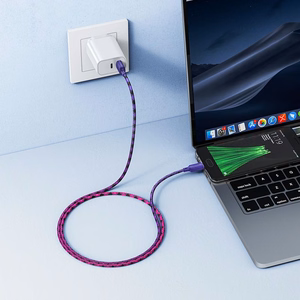 Kabelis USB A į Micro USB Hoco 2,4A 1 m X116 gradientinė violetinė