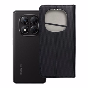 Dėklas Smart Magnet Xiaomi Redmi Note 14 Pro 5G/Note 14 Pro Plus 5G juodas
