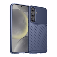 Griaustinio dėklas Samsung Galaxy S25+ silikoninis šarvuotas dangtelis - mėlynas