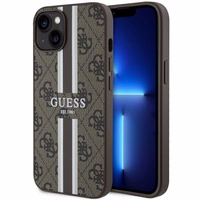 Guess GUHMP14MP4RPSW iPhone 14 Plus 6.7" rudas/rudas kietas dėklas 4G Printed Stripes MagSafe
