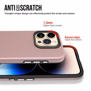 "Vmax" trikampio formos dėklas "Samsung Galaxy A15 4G / A15 5G", rožinio aukso spalvos