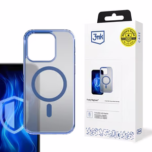 3mk Frosty MagCase синий Чехол для Apple iPhone 16 Pro Max - прозрачный