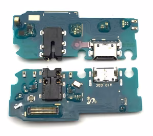 Lanksčioji jungtis Samsung A125 A12 2020/M127 M12 2021 su įkrovimo kontaktu, mikrofonu, ausinių lizdu originali (service pack)