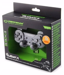 Esperanza EGG108K žaidimų valdiklis juodas USB 2.0 Gamepad analoginis / skaitmeninis PC, Playstation 3