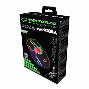 Esperanza EGM701 kompiuterio pelė Dešinės rankos USB A tipo Optinis 7200 DPI