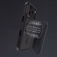 Benks Magnetinis Mist dėklas Metal Frame (0068) Iphone 17 Air juodas (Fotoaparato valdymo mygtukas)