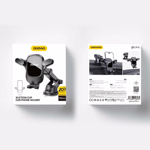 Dudao F5PRO+ automobilinis laikiklis su siurbtuku - juodas
