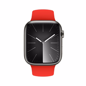 Crong Liquid dirželis, skirtas Apple Watch 44 / 45 / 46 / 49 mm, raudonas