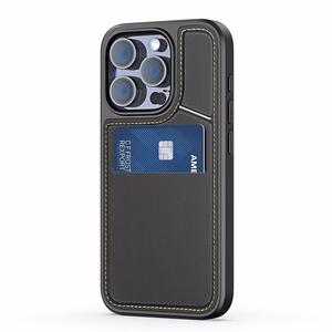DUX DUCIS dėklas telefonui RAFI II MAG su stovu suderinamas su MagSafe IPHONE 15 Pro juodas