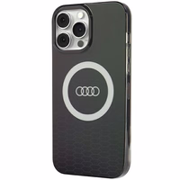 Audi IML Didelis Logotipas Magnetinis dėklas telefonui iPhone 13 Pro / 13 - juodas