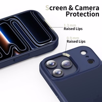 Tech-Protect MagMat dėklas telefonui iPhone 17 Pro - matinės tamsiai mėlynos spalvos