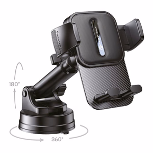 FORCELL F-GRIP Guardian automobilio laikiklis priekinio stiklo / prietaisų skydelio juodas