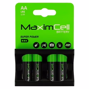 MaximCell Alkaline batteries LR6 AA - 4pcs