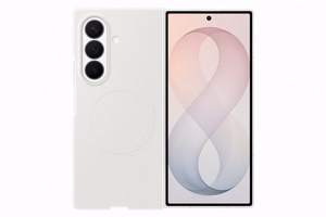 Samsung Galaxy Z Fold8 Ultra silikoninis magnetinis dėklas su 2 antirefleksinėmis plėvelėmis, kreminės spalvos