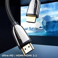 USAMS Laidas HDMI - HDMI 3m Ultra HD U67 2.1 8K juodas SJ498HD01 (US-SJ498)