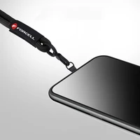 FORCELL F-DESIGN R10X40 riešo telefono virvelė su reguliuojamu ilgiu (maks. 20cm kilpoje) juoda