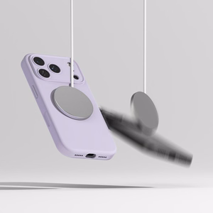 Ringke silikoninis magnetinis MagSafe dėklas telefonui iPhone 17 Pro Max - violetinis