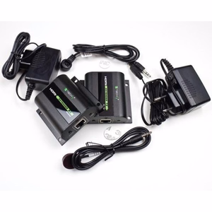 Techly IDATA EXT-E70I vaizdo ir garso signalų ilgintuvas AV siųstuvas ir imtuvas Juoda