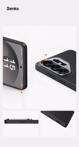 Benks Magnetic Armor Pro Kevlar Dėklas Metal Frame 600D (G050) for Samsung Galaxy S26 Ultra juodas