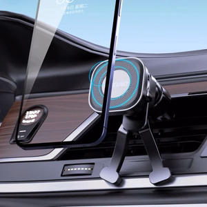 Automobilinis laikiklis Dudao F6Pro juodas (magnetinis / oro groteles)