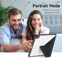 DUX DUCIS dėklas MAGI (m) su pieštuko laikymo vieta skirtas iPad Air 11" (2024/2025)/iPad Air 4/5 10.9" - juodas (m)