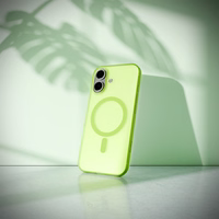 Puro Daylight Magnetinis suderinamas silikoninis dėklas telefonui iPhone 17 - permatomas žalias