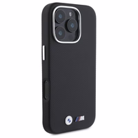 BMW M Edition Kevlar apvyniotas metalinis iPhone 16 Pro Max dėklas - juodas