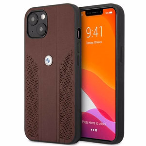 BMW odinis perforuotas dėklas iPhone 13 - raudonas