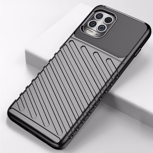 Thunder dėklas lankstus tvirtas apsauginis dangtelis TPU dėklas Motorola Moto G100 / Edge S juodas