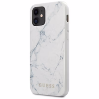 Guess Marmurinis dėklas telefonui iPhone 12 mini 5.4" - baltas