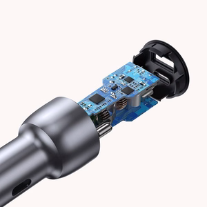 Ugreen automobilinis įkroviklis USB / USB Type C Quick Charge 3.0 Power Delivery 36W 3A pilkas (CD213 60980)