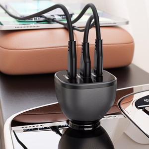 Acefast B14 automobilinis įkroviklis 165W 2x USB-C 1x USB-A - juodas