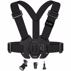 Krūtinės laikiklis TECH-PROTECT GA100 CHEST MOUNT GOPRO / DJI juodas