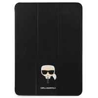 Karl Lagerfeld dėklas iPad 12,9" Pro 2021 KLFC12OKHK knygos tipo juodas Saffiano Karl Head