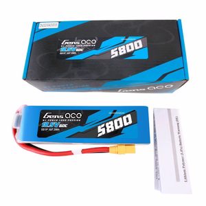„Gens Ace“ 5800 mAh, 60C, 18,5 V, 5S1P LiPo akumuliatorių rinkinys su XT90 jungtimi