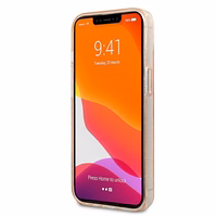 Karl Lagerfeld Glitter Karl's & Choupette Head Dėklas iPhone 13 mini - auksinis