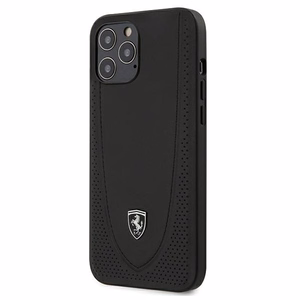 Ferrari FEOGOHCP12LBK iPhone 12 Pro Max 6.7 kietas dėklas Off Track perforuotas