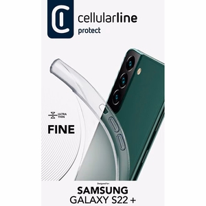 Cellularline Fine dėklas, skirtas Samsung Galaxy S22+, skaidrus
