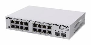 Komutatorius MIKROTIK CSS318-16G-2S+IN 16 prievadų Gigabit