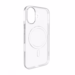 Puro 03 Mag magnetinis silikoninis dėklas telefonui iPhone 16 - permatomas