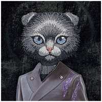 Nimmy Magnetinis Madingas Mielas Augintinis MagSafe Dėklas telefonui iPhone 16 Pro Max - Juodas