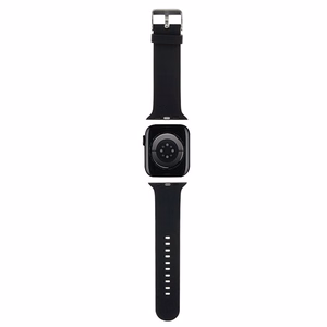 Karl Lagerfeld 3D Rubber Choupette Heads dirželis juodas skirtas Apple Watch 38/40/41mm