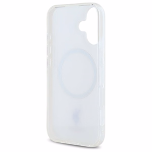 US Polo IML Ring MagSafe dėklas iPhone 16 - baltas