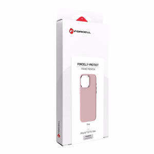 Case for iPhone 16 PRO MAX Forcell F-Protect Frame Premium compatible with Magsafe pink