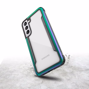 X-Doria Raptic Shield Pro dėklas, skirtas Samsung Galaxy S22+ 5G, su antimikrobine apsauga, vaivorykštinis