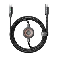 Mcdodo CA-5680 2 viename USB-C į Lightning kabelis + Apple Watch įkroviklis, 36W, 1.5m