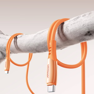 Joyroom S-A59 Vibrant Series 60W USB-C - USB-C Laidas 1.2m - oranžinis