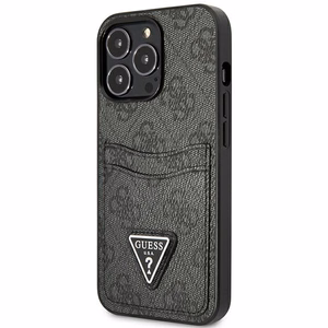 Guess GUHCP13LP4TPK iPhone 13 Pro / 13 6.1 Blue/Blue hardcase 4G Triangle Logo Cardslot
