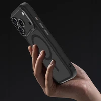 Benks magnetinis Mist dėklas su metalo rėmu 0067 iPhone 17 baltas (kamera valdymo mygtukas)