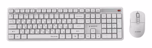 KEYBOARD +MOUSE WRL CYRILLIC/WHT KBS-WMS-01-W-CYRL GEMBIRD